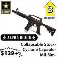 Tippmann US Army Alpha Black Paintball Guns