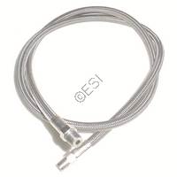Stainless Steel Braided Hose Line with 1/8" NPT Male Ends