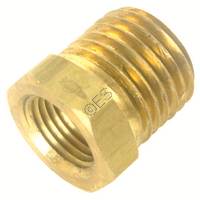 Nickel Plated Empire 1/8th Inch NPT 90 Degree Gas Line Elbow 