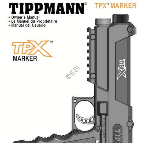 Tippmann TPX Gun V090421 Manual