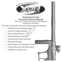 Tippmann Crossover XVR Supplement Manual Manual